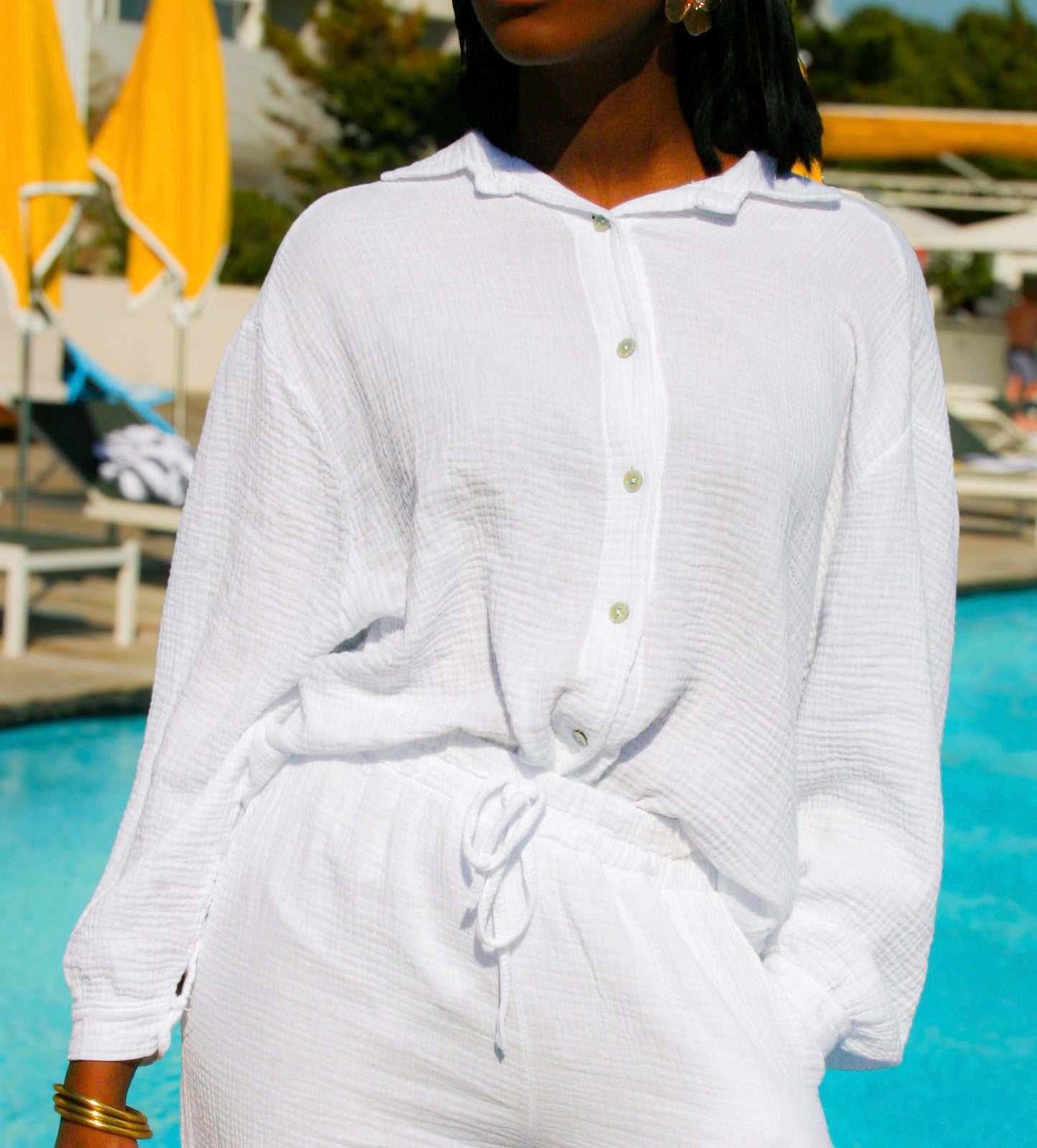 Chemise en gaze de coton Iris